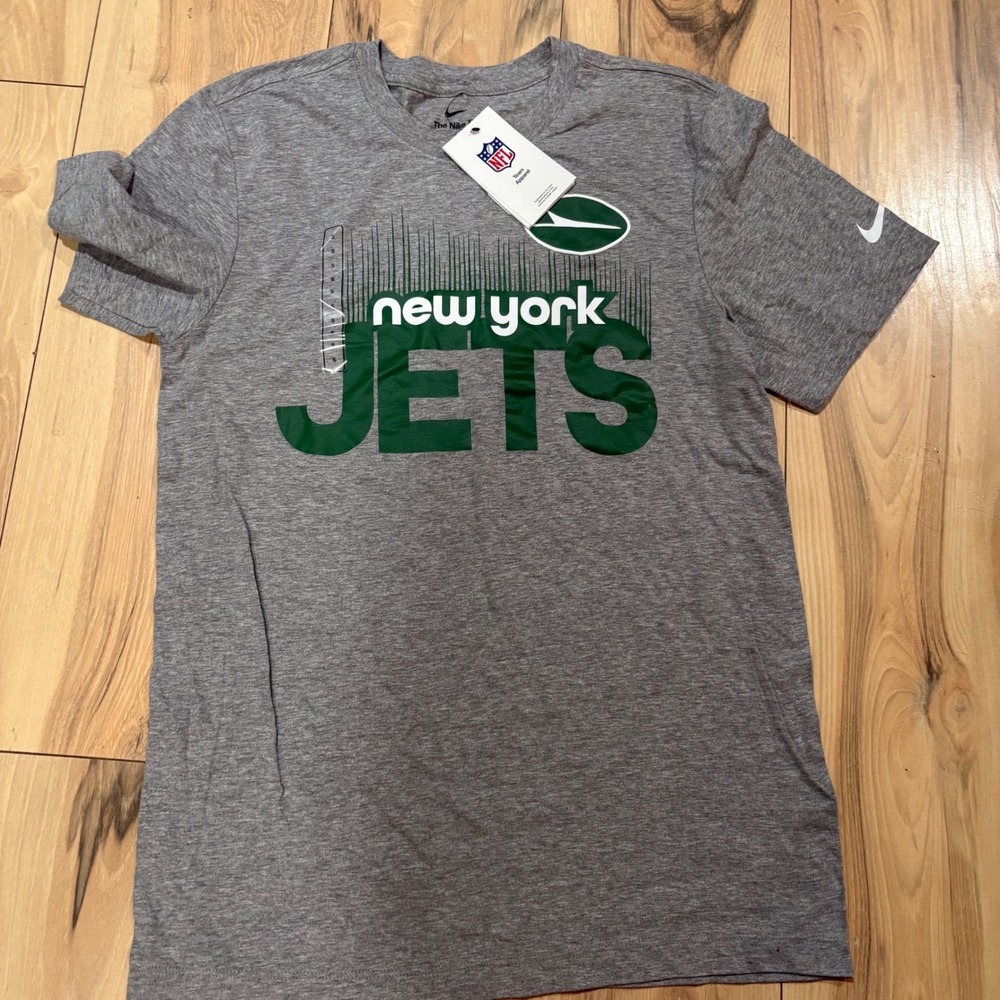 Nike NFL New York Jets Gray T-Shirt‎ Mens Football Graphic Tee